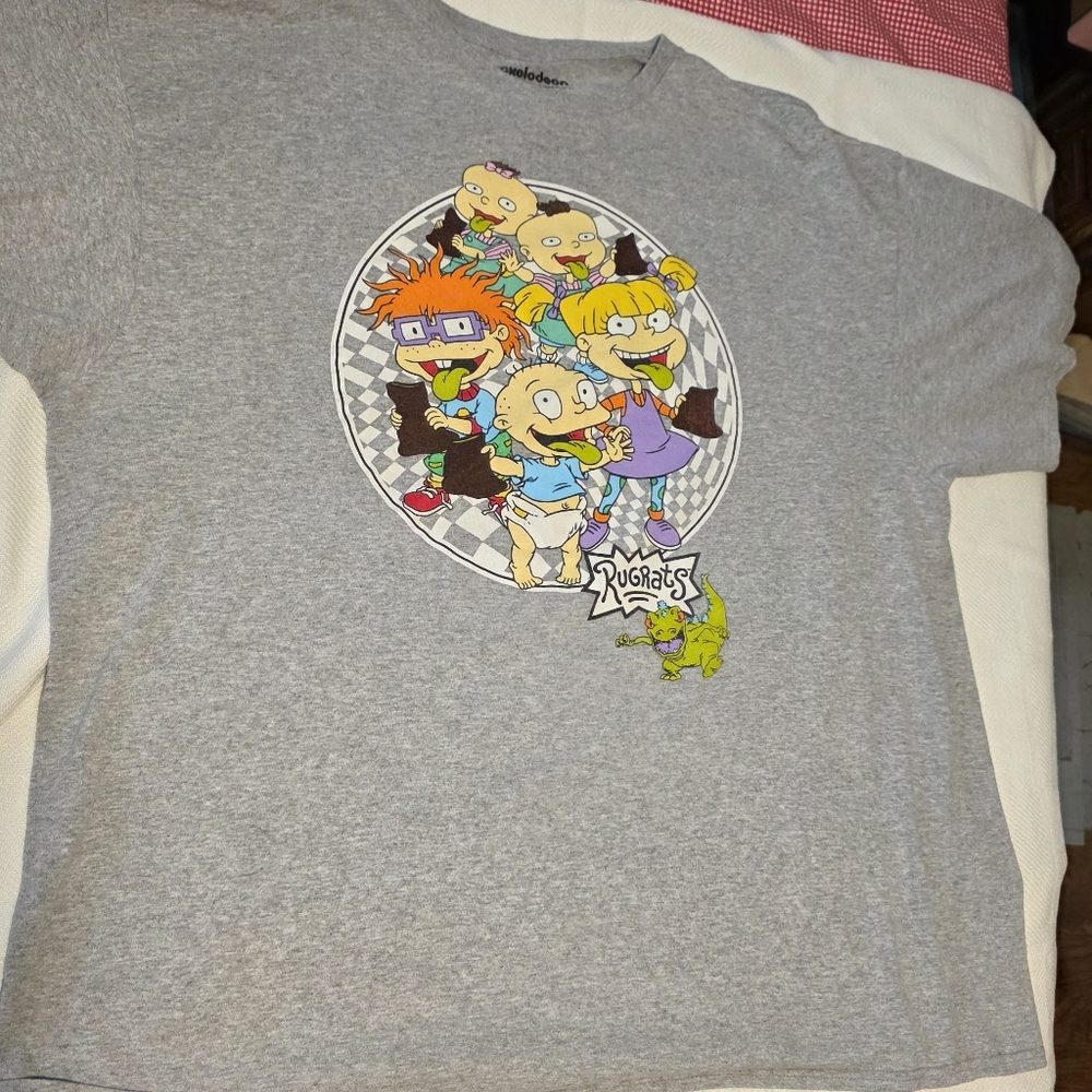 Gray Rugrats Graphic T-Shirt